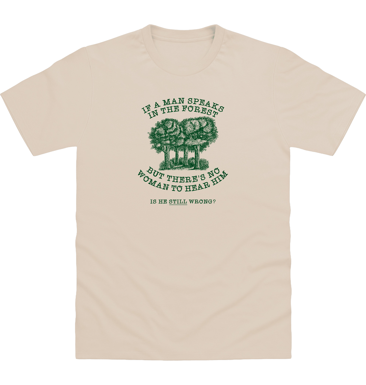 Natural Stone Printed T-shirt Front