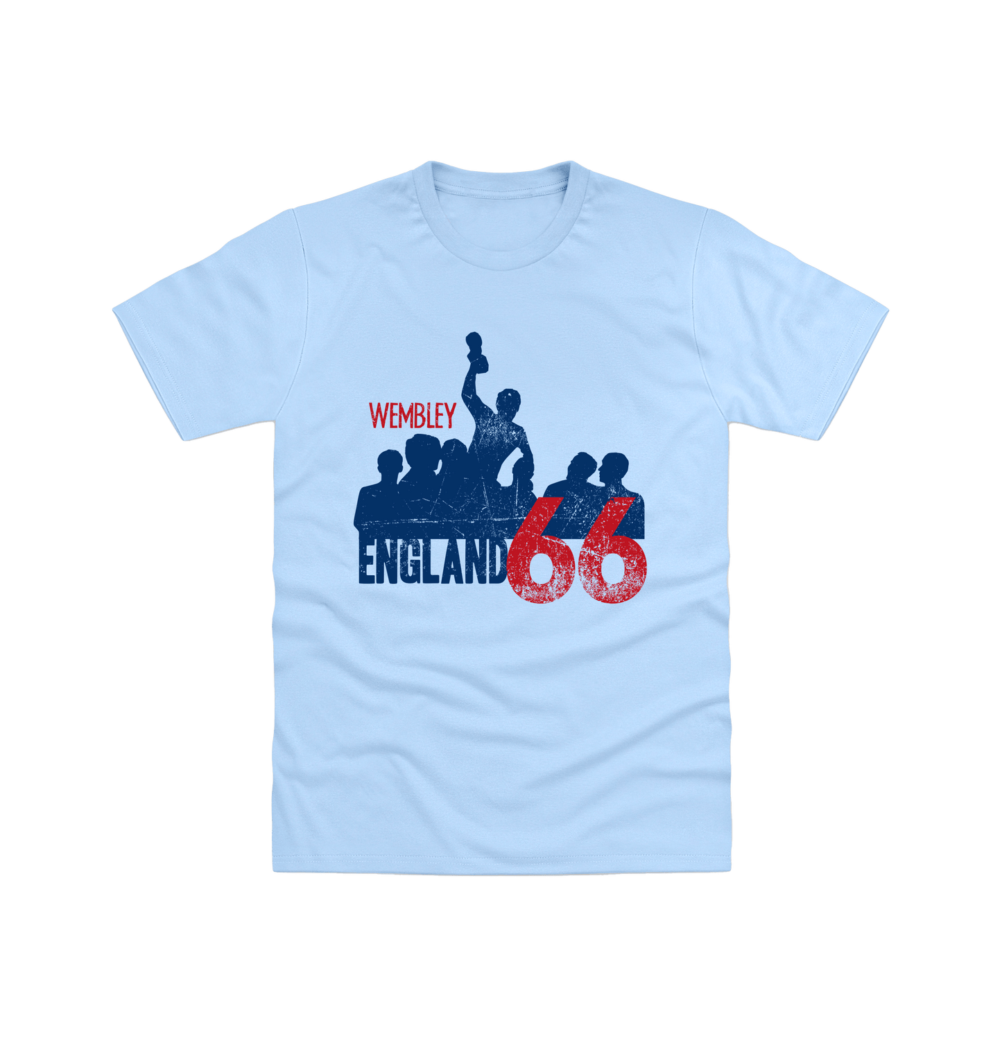 Light Blue Printed T-shirt Front