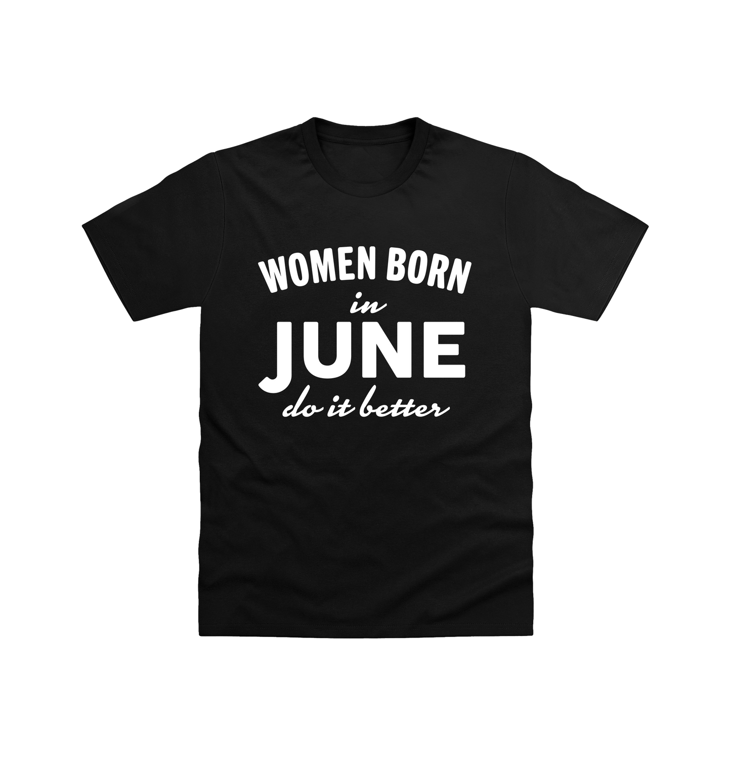 Black Printed T-shirt Front
