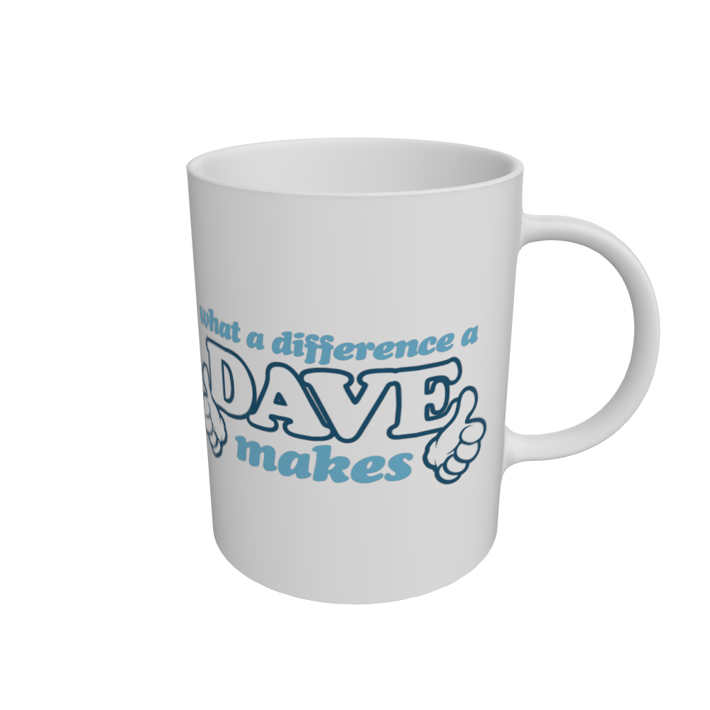 White Mug Front