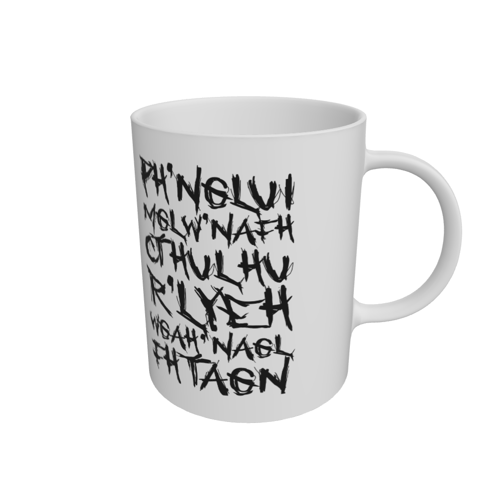 White Mug Front