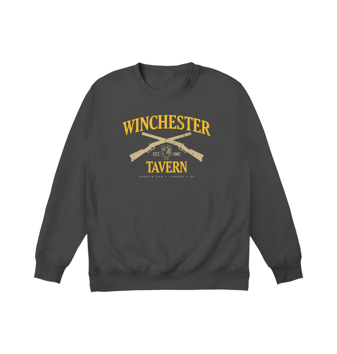 Storm Grey Printed Sweater Front