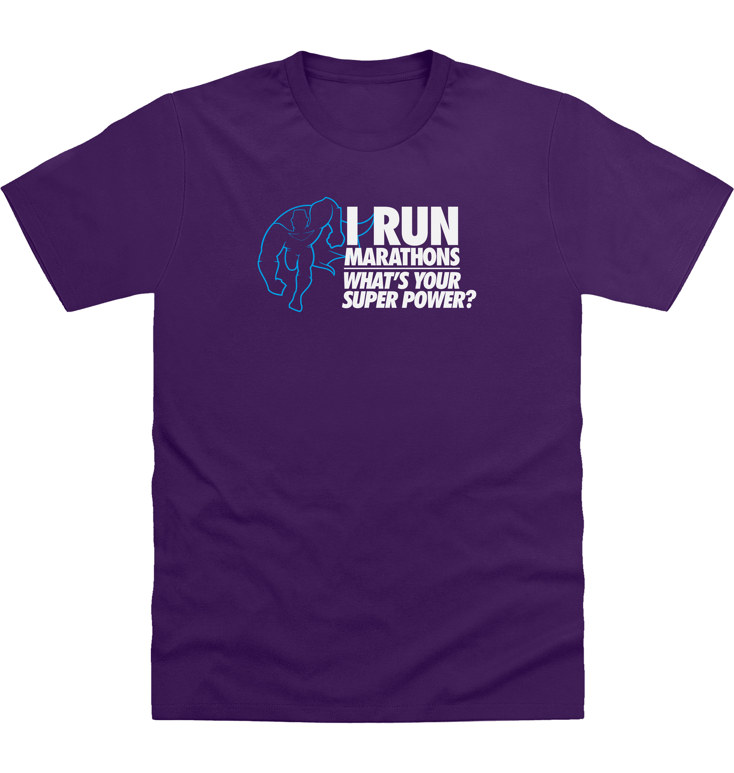 Purple Printed T-shirt Front