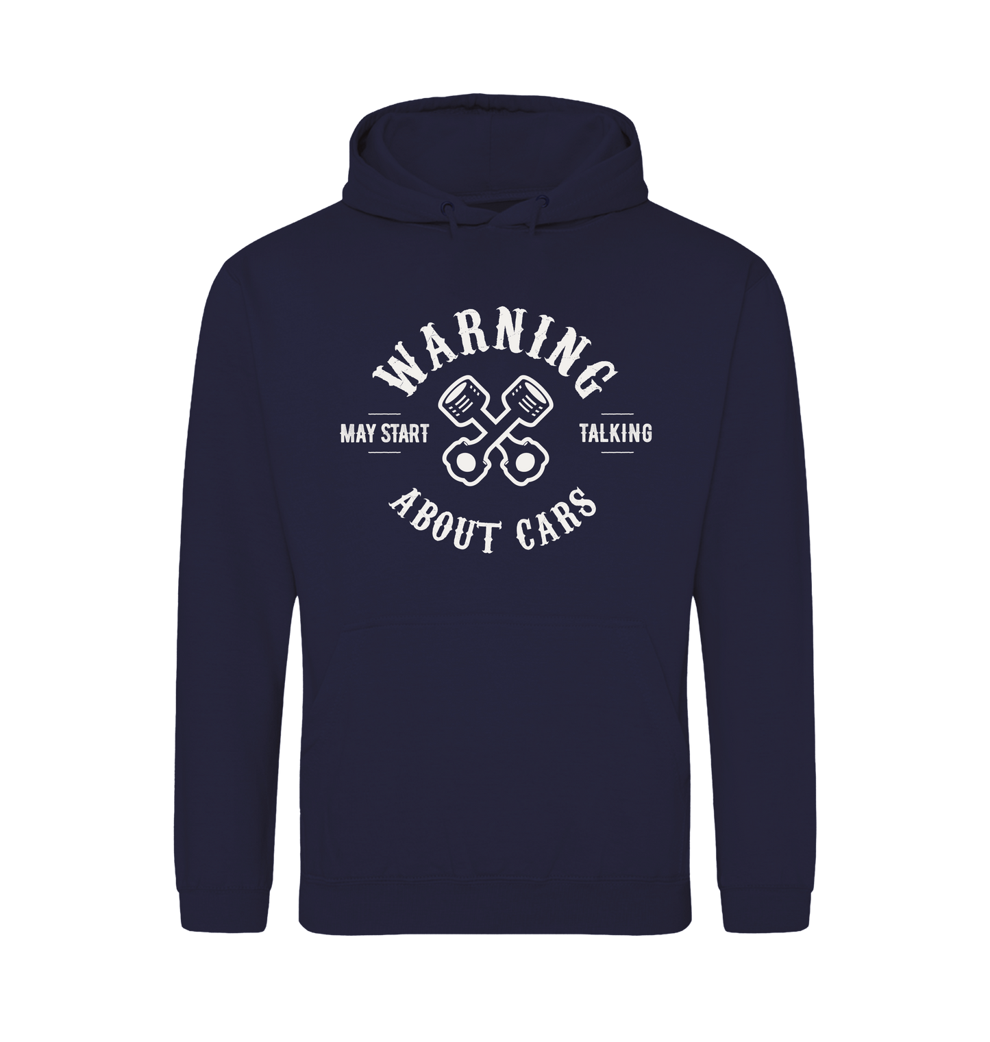 Oxford Navy Printed Hoody Front