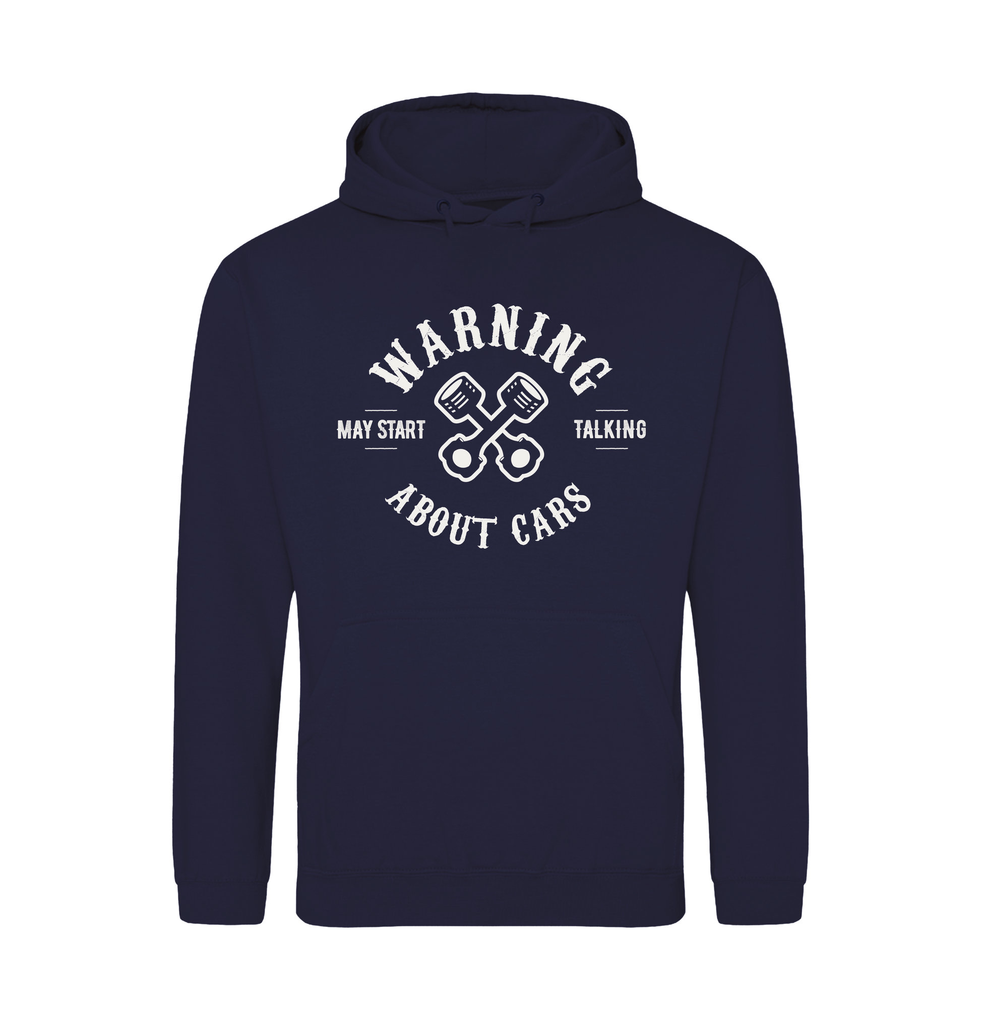 Oxford Navy Printed Hoody Front