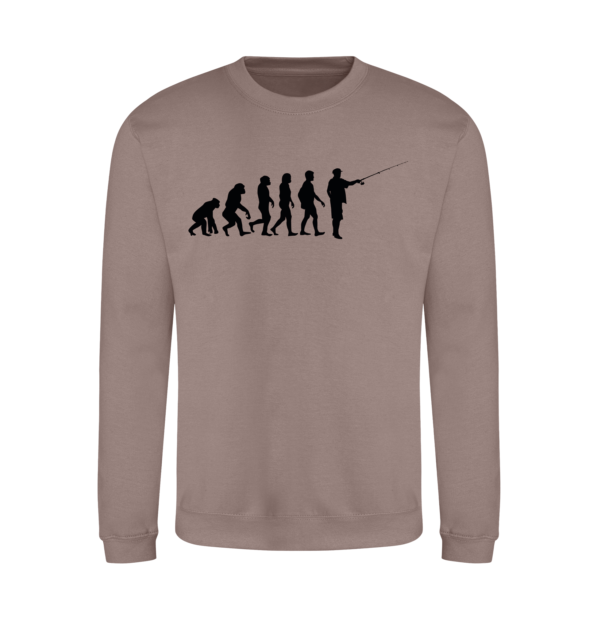 Mocha Brown Printed Sweater Front