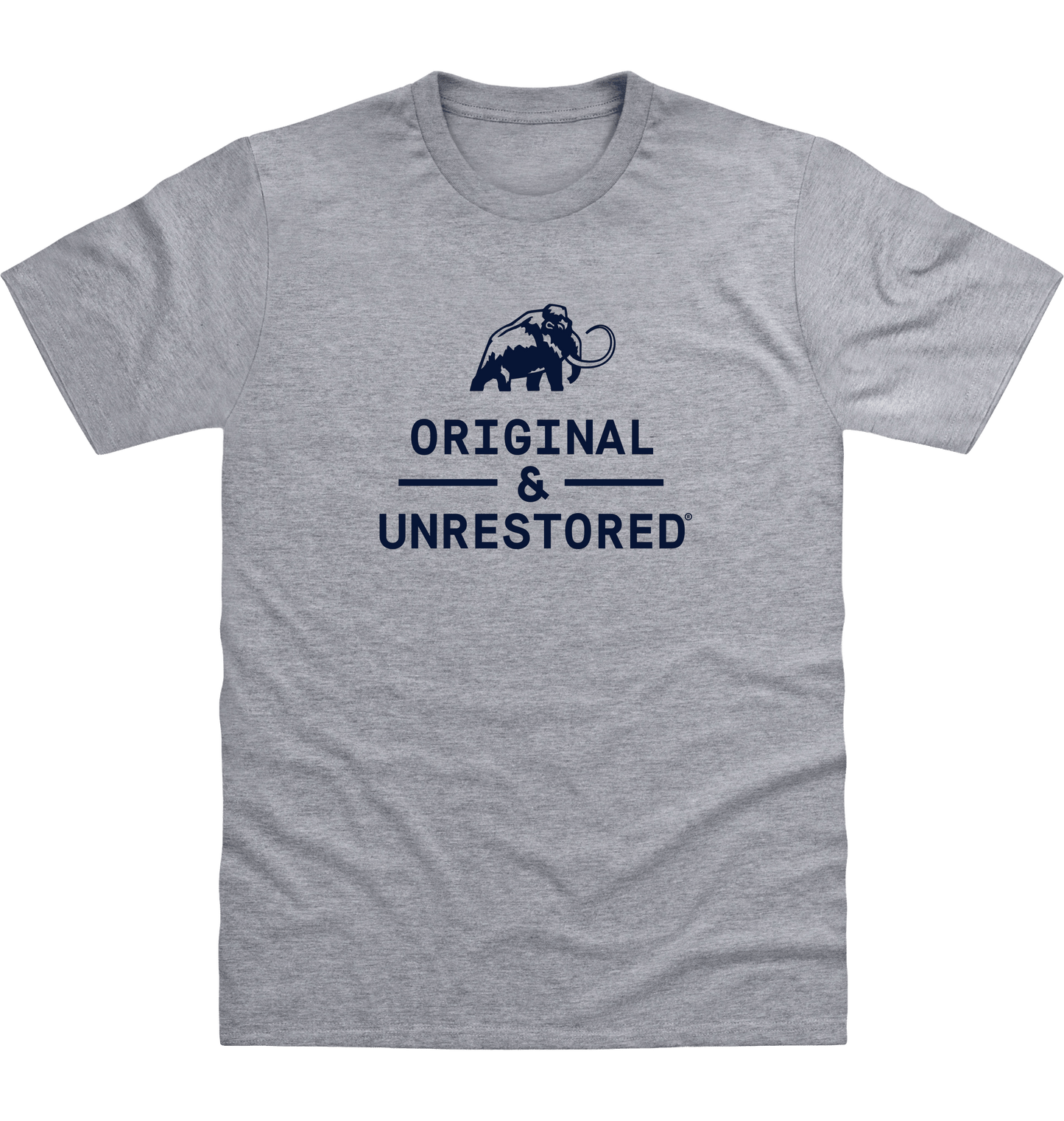 Heather Grey Printed T-shirt Front