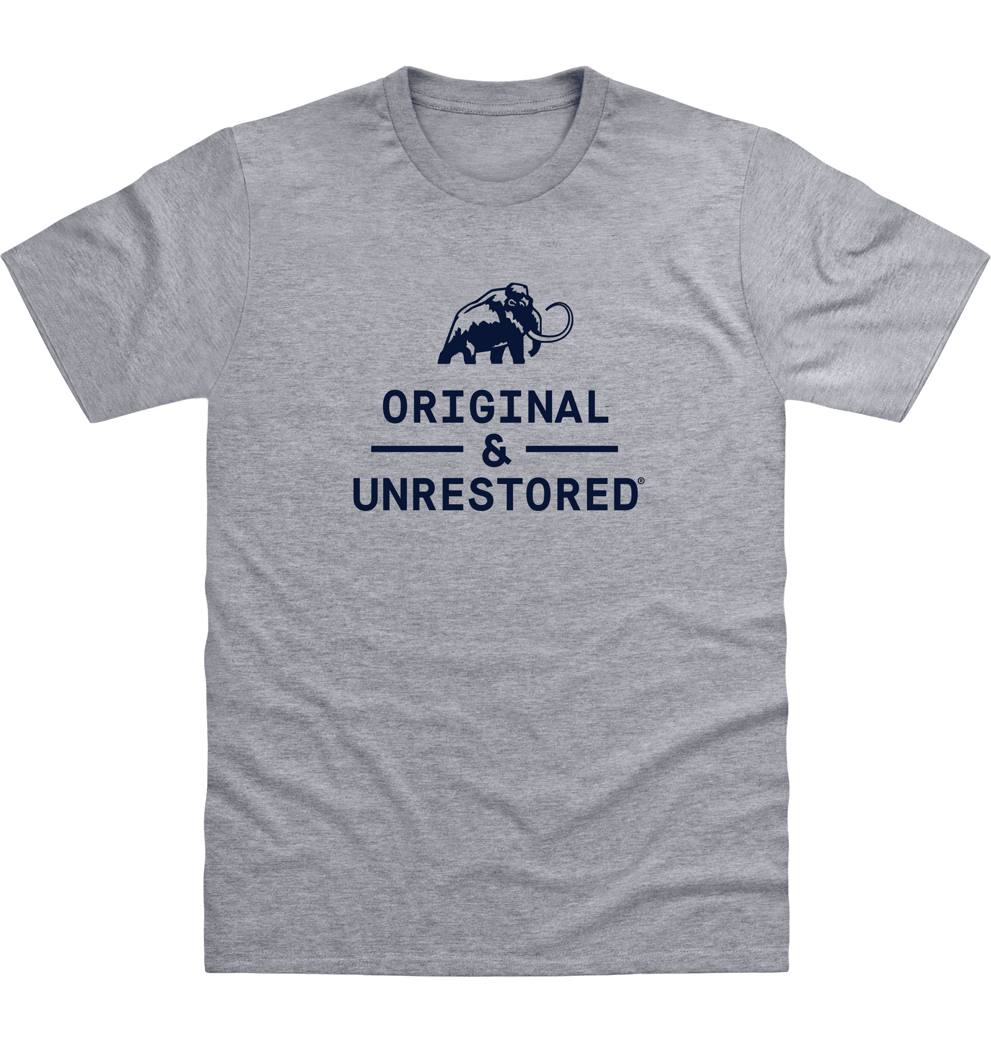 Heather Grey Printed T-shirt Front