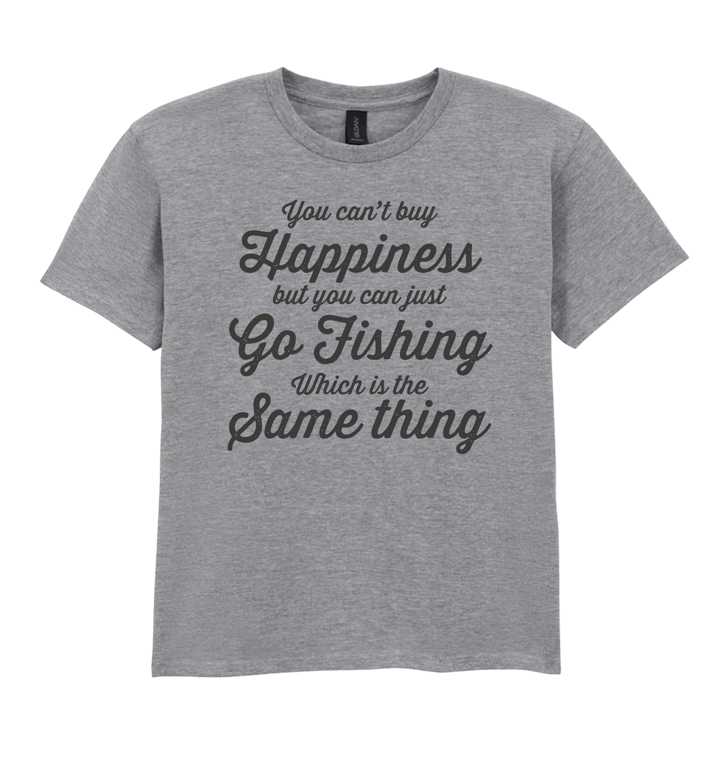 Sport Grey Printed Kids T-Shirt Front