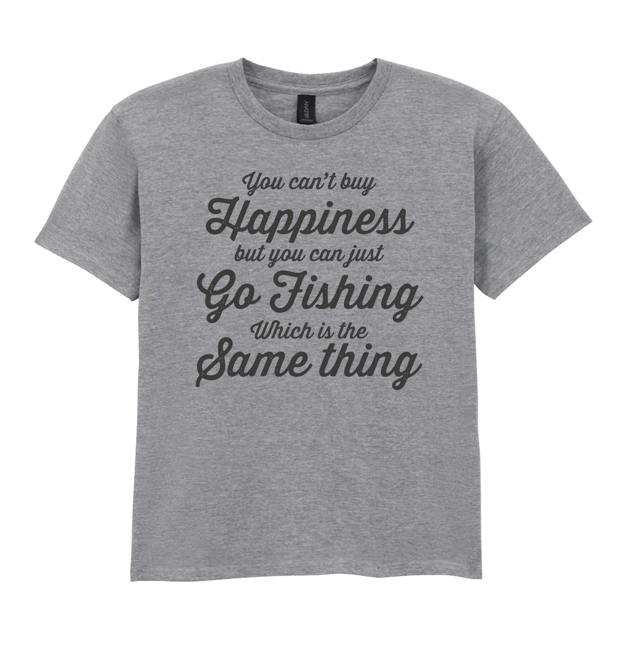 Sport Grey Printed Kids T-Shirt Front