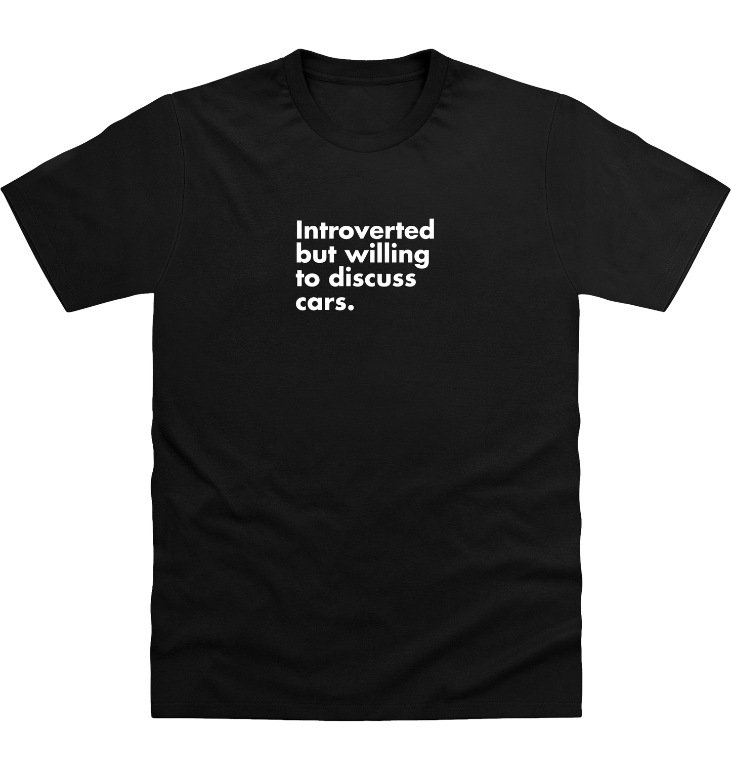 Deep Black Printed T-shirt Front