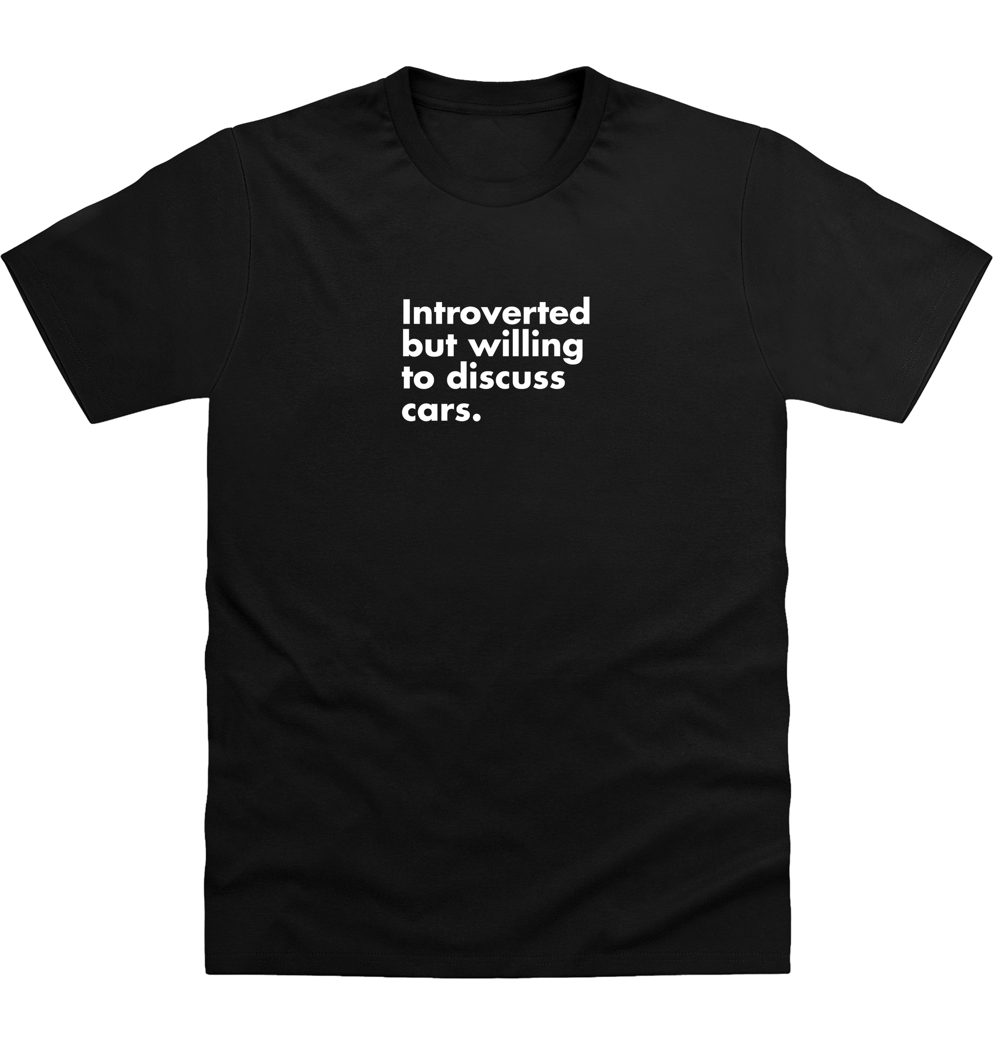 Deep Black Printed T-shirt Front