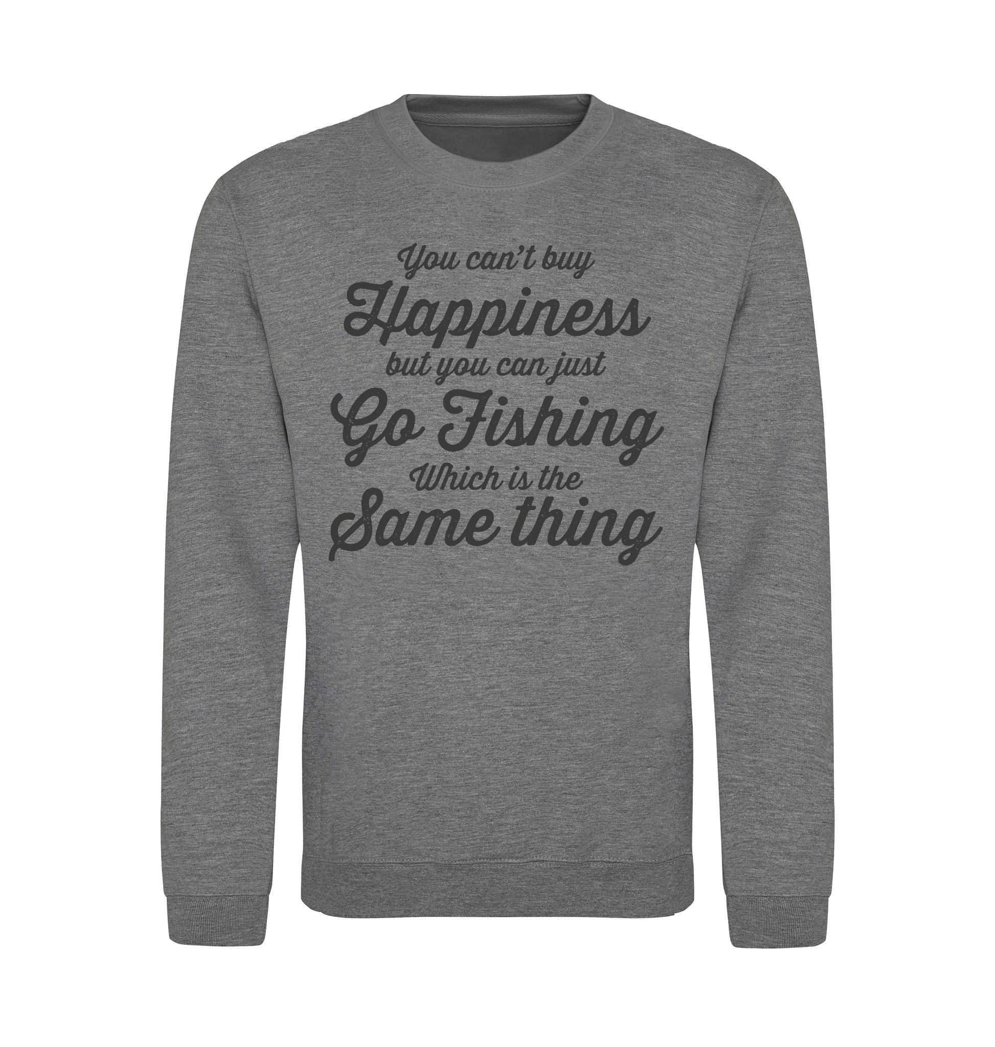 Graphite Heather Printed Sweater Front