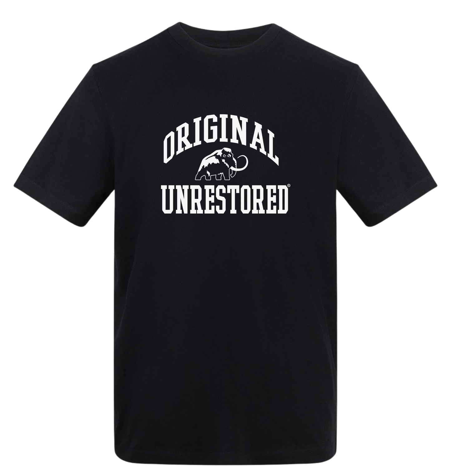 Deep Black Printed T-shirt Front