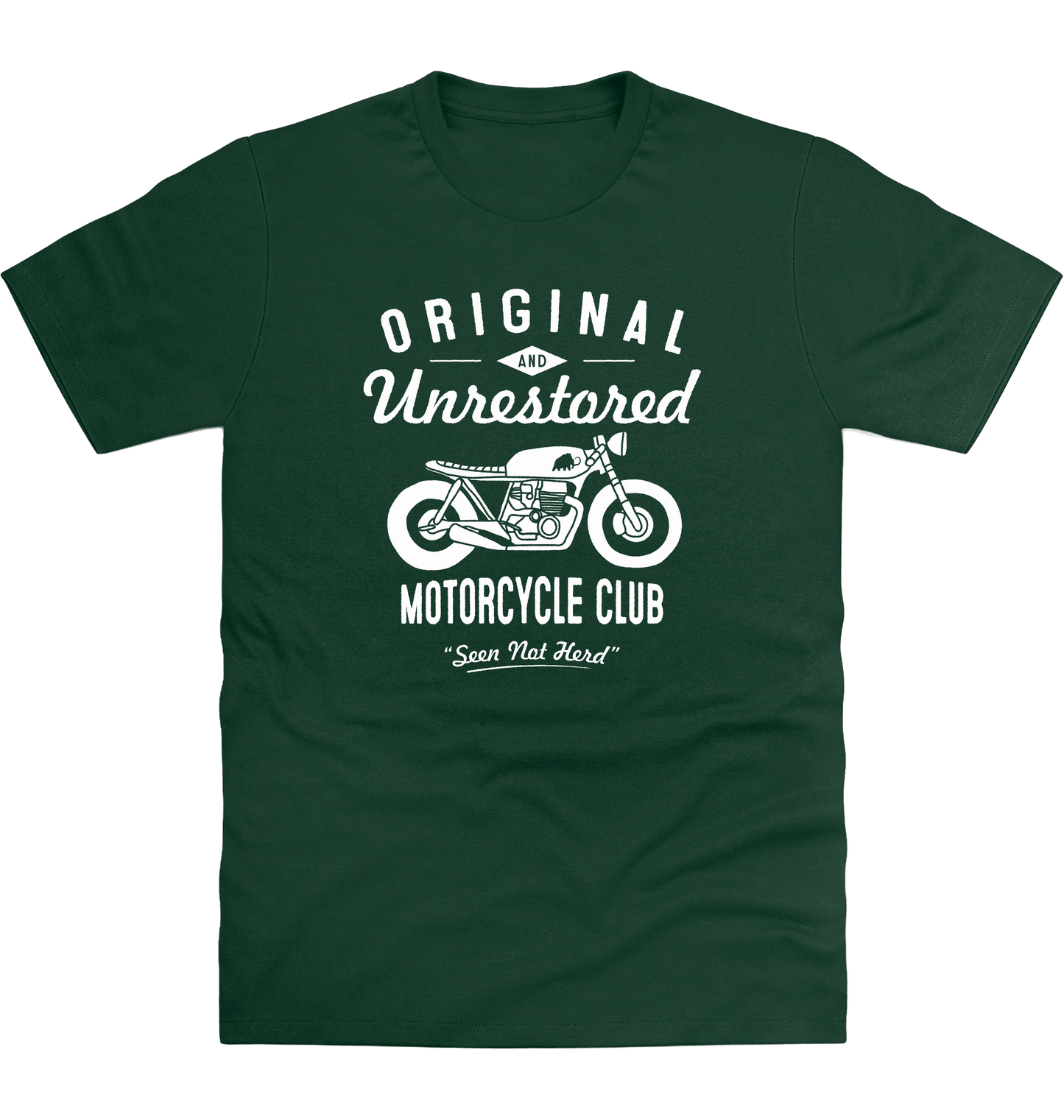 Bottle Green Printed T-shirt Front
