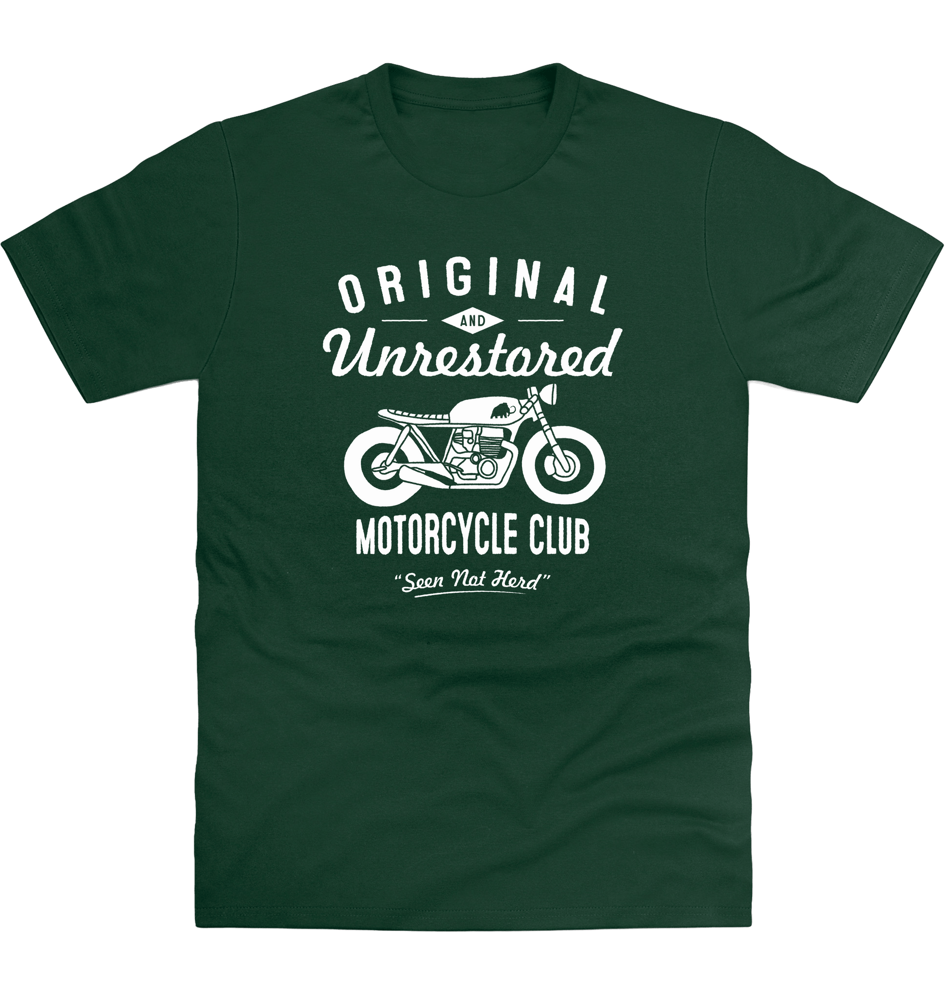 Bottle Green Printed T-shirt Front