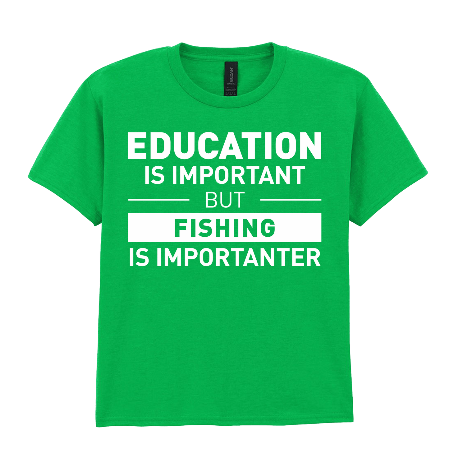 Irish Green Printed Kids T-Shirt Front