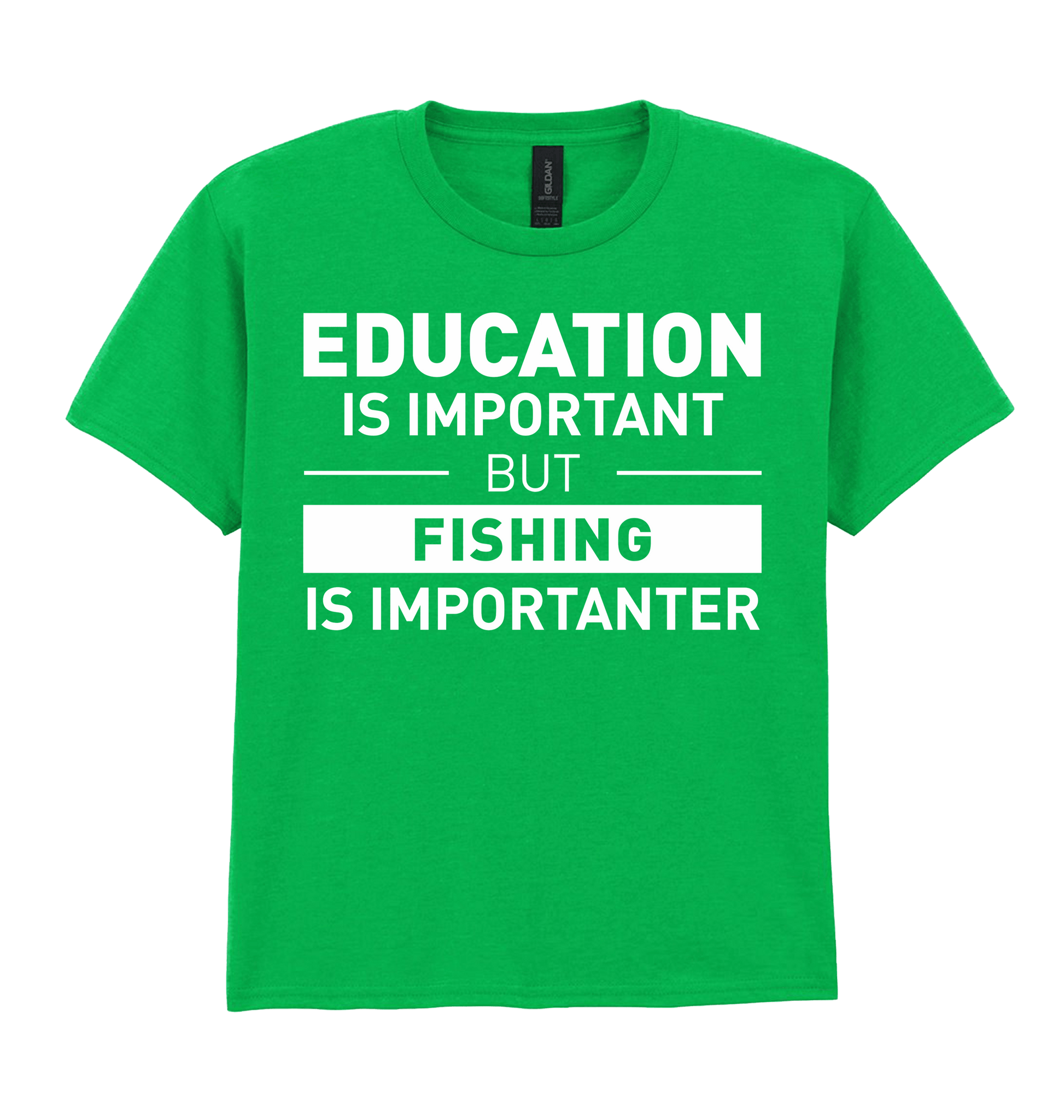 Irish Green Printed Kids T-Shirt Front