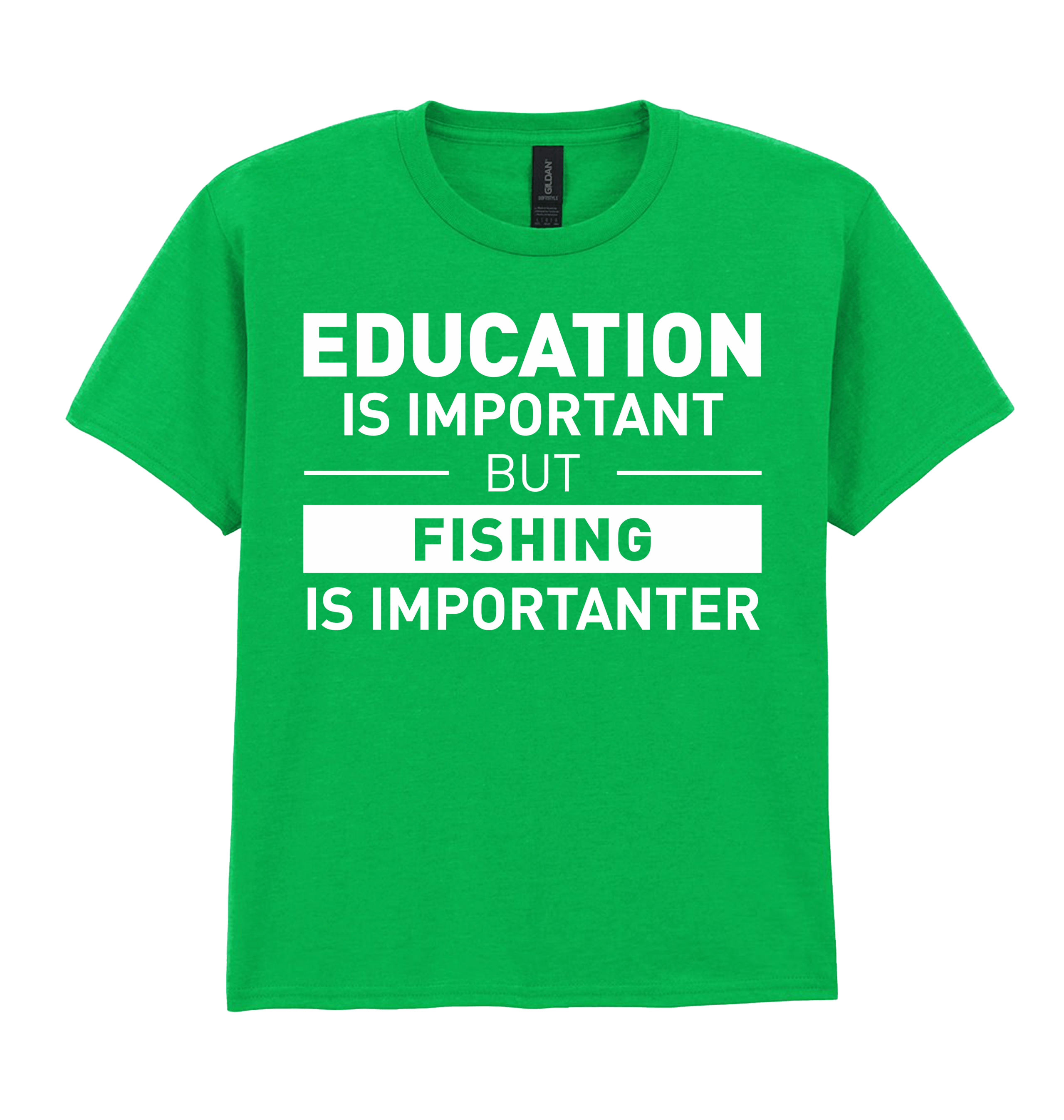 Irish Green Printed Kids T-Shirt Front