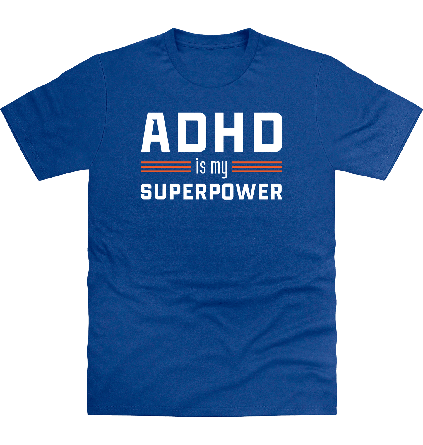 Royal Blue Printed T-shirt Front