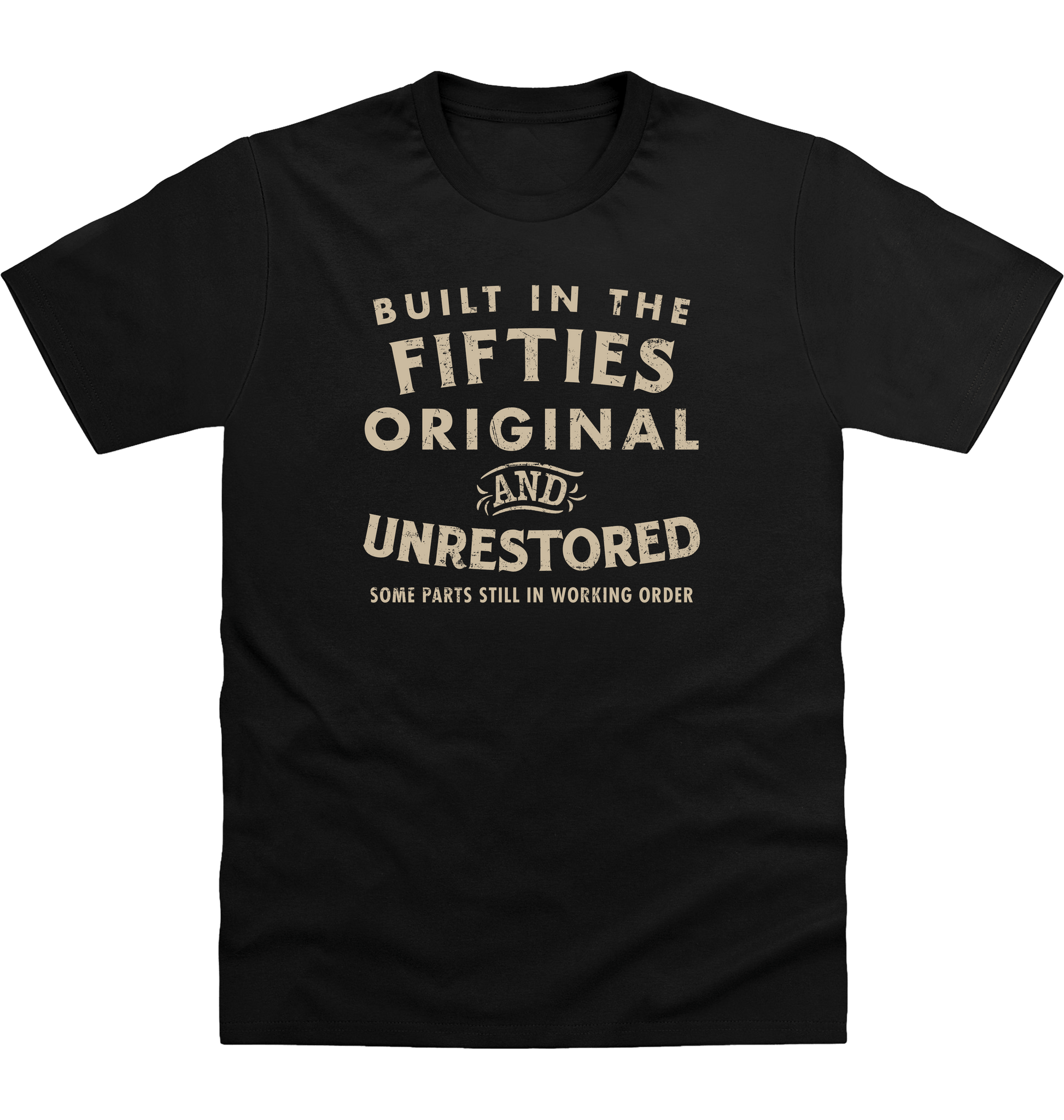 Deep Black Printed T-shirt Front
