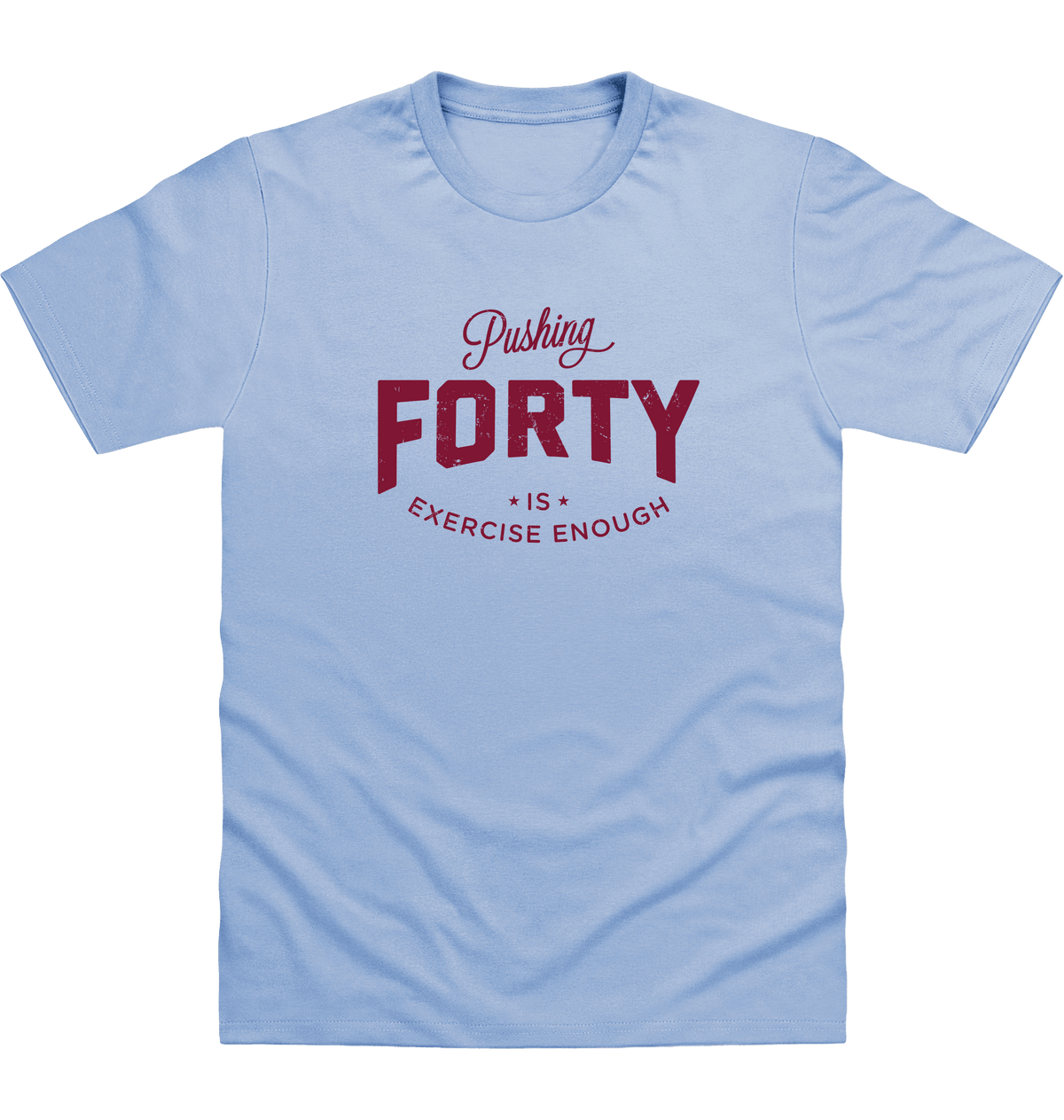 Sky Blue Printed T-shirt Front