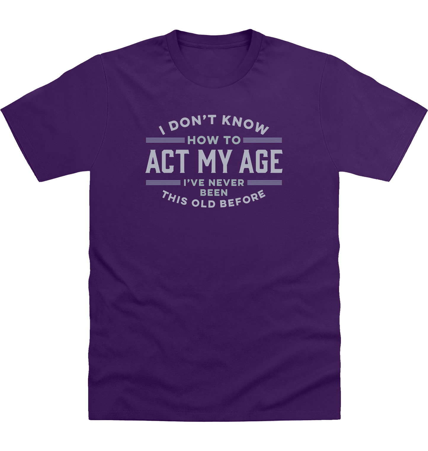 Purple Printed T-shirt Front