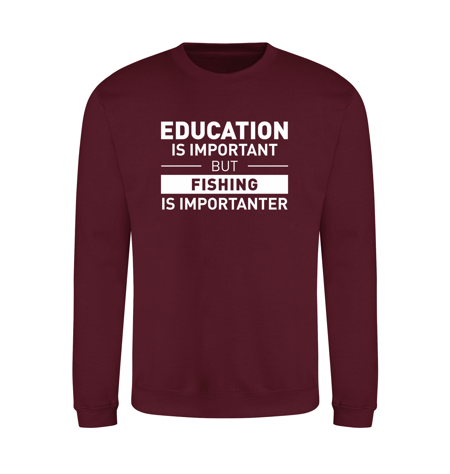 Burgundy Printed Sweater Front