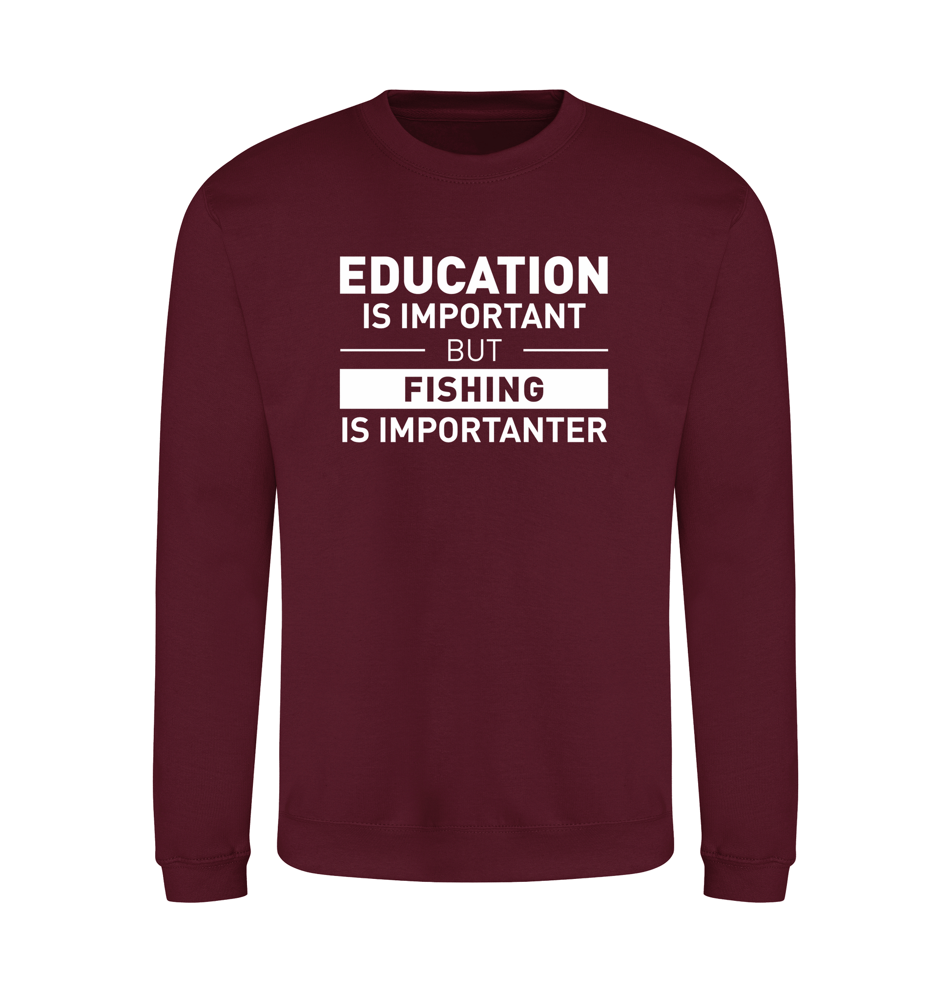 Burgundy Printed Sweater Front
