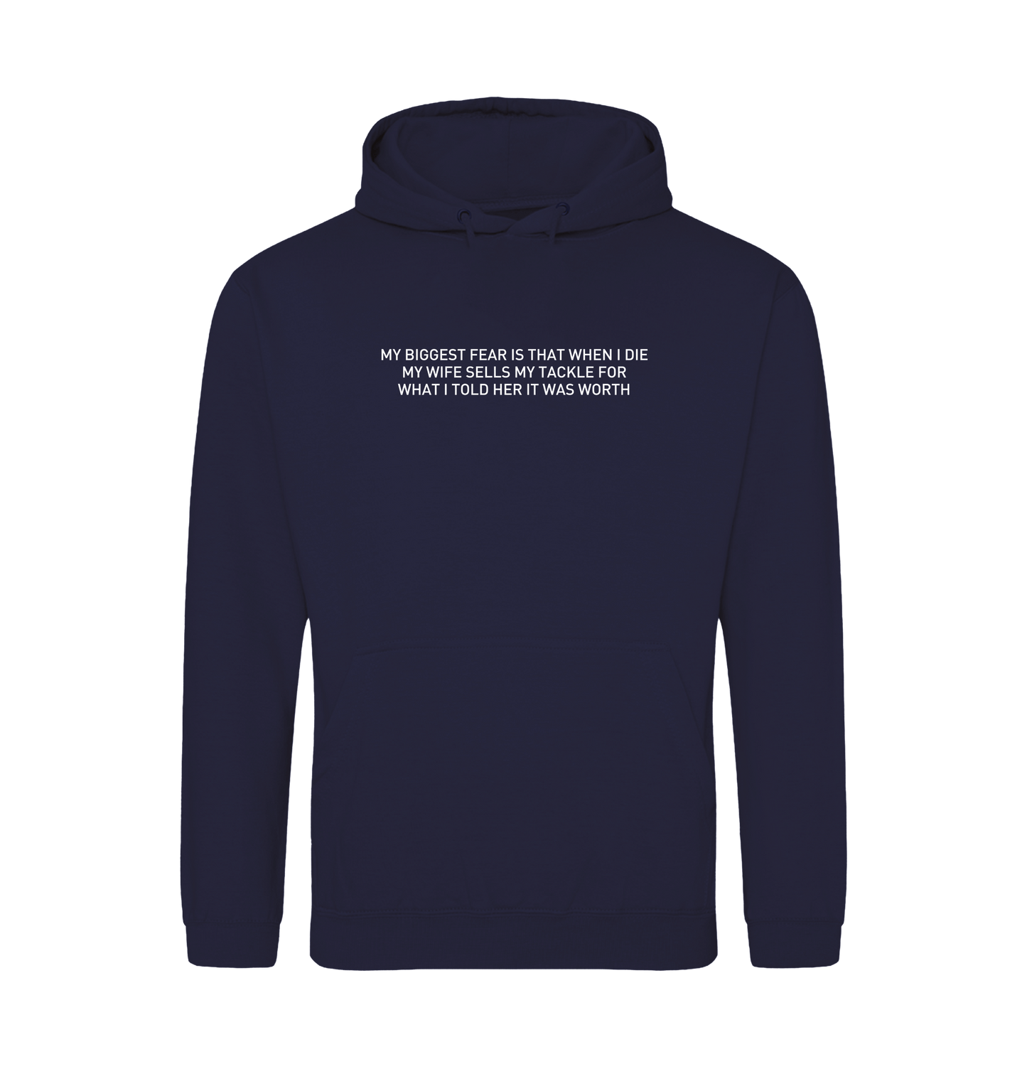 Oxford Navy Printed Hoody Front