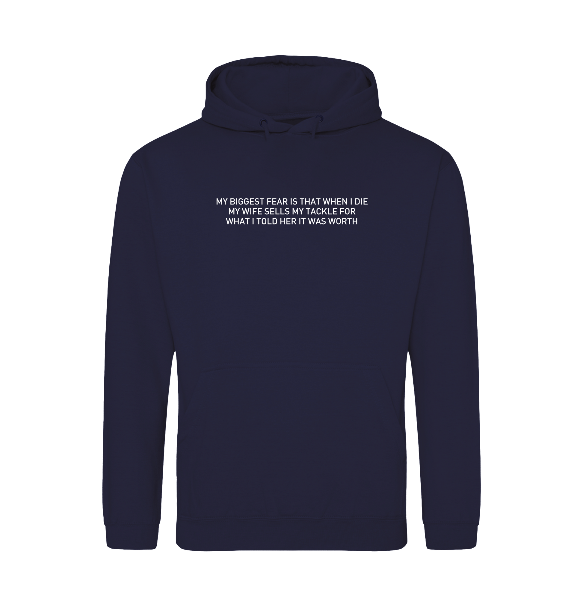 Oxford Navy Printed Hoody Front