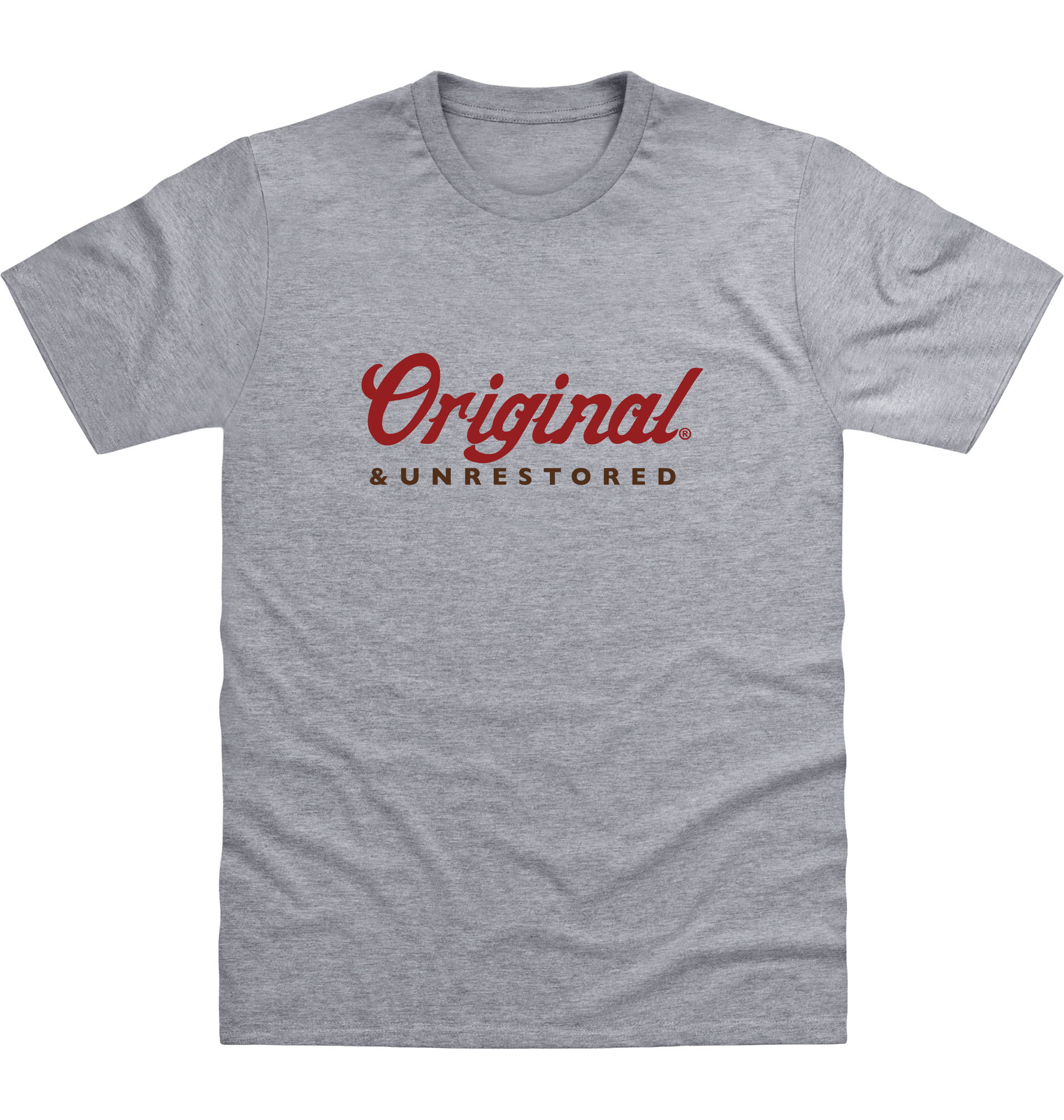 Heather Grey Printed T-shirt Front
