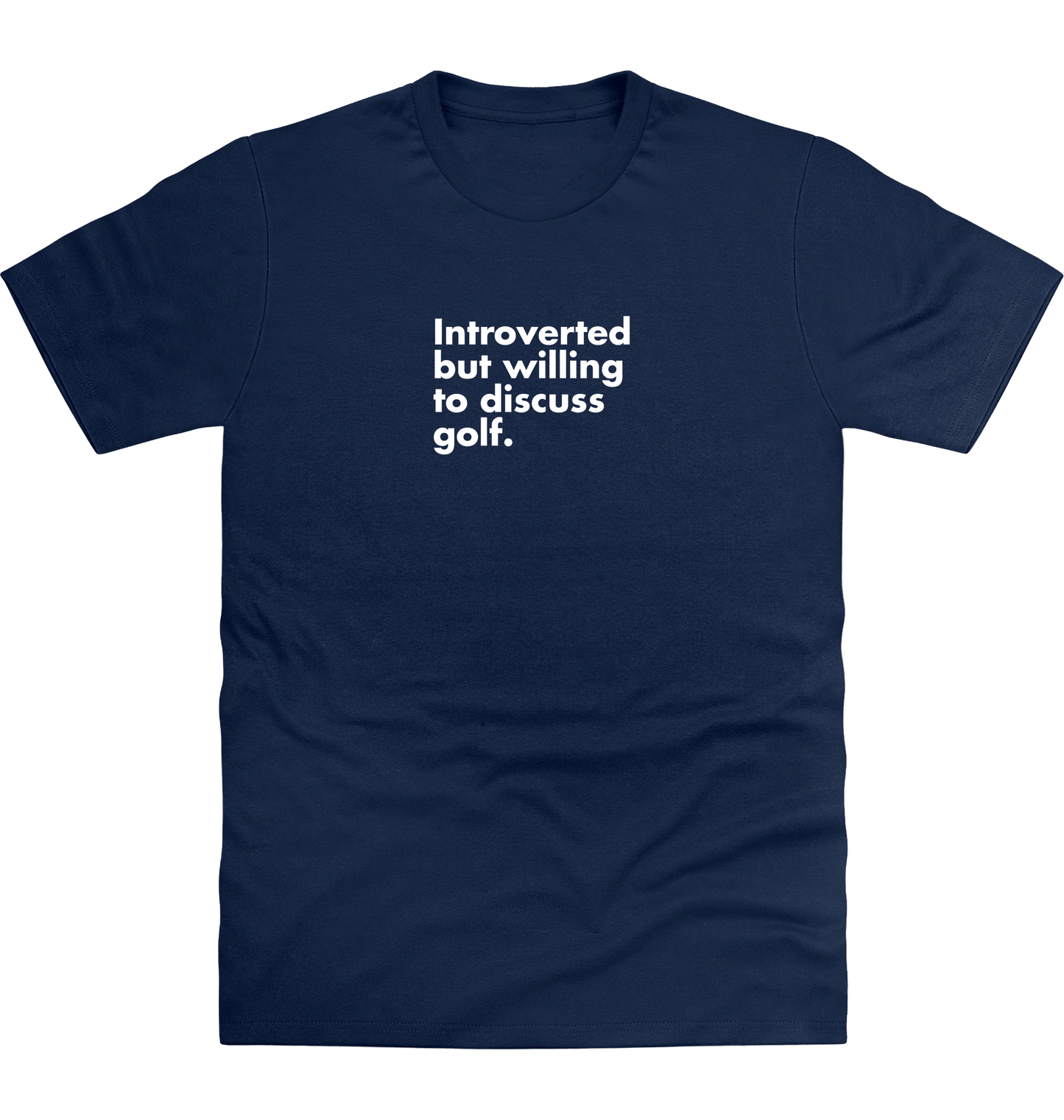New French Navy Printed T-shirt Front