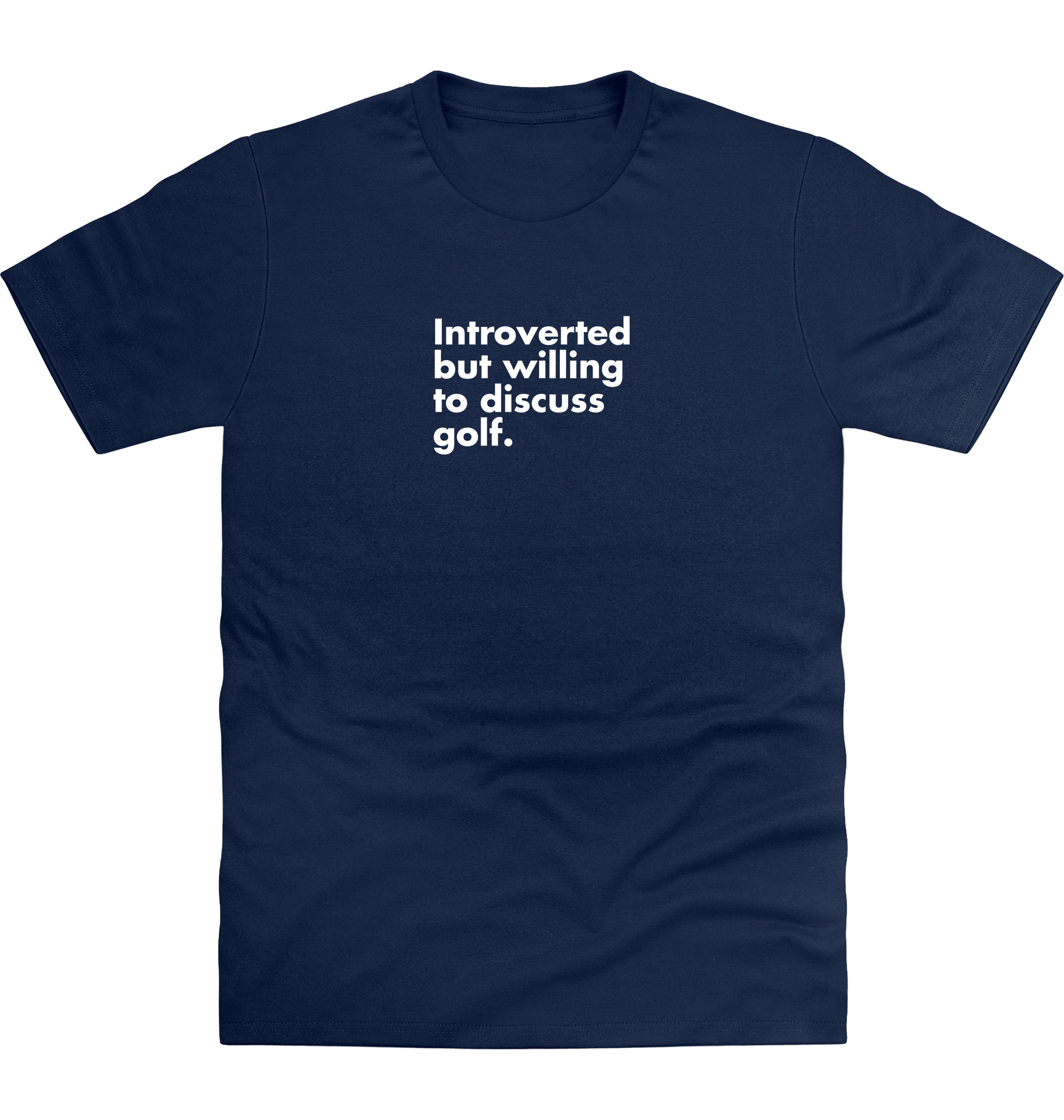 New French Navy Printed T-shirt Front