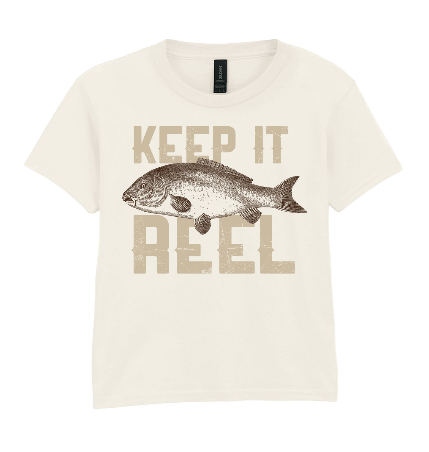 Natural Printed Kids T-Shirt Front