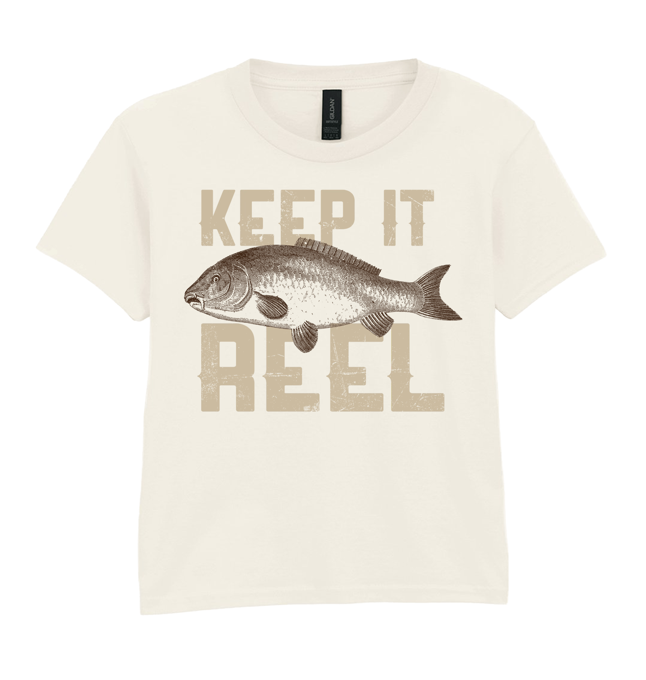 Natural Printed Kids T-Shirt Front