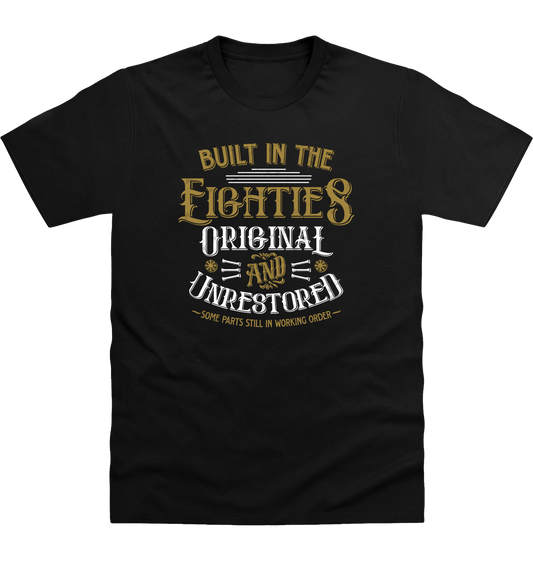 Deep Black Printed T-shirt Front
