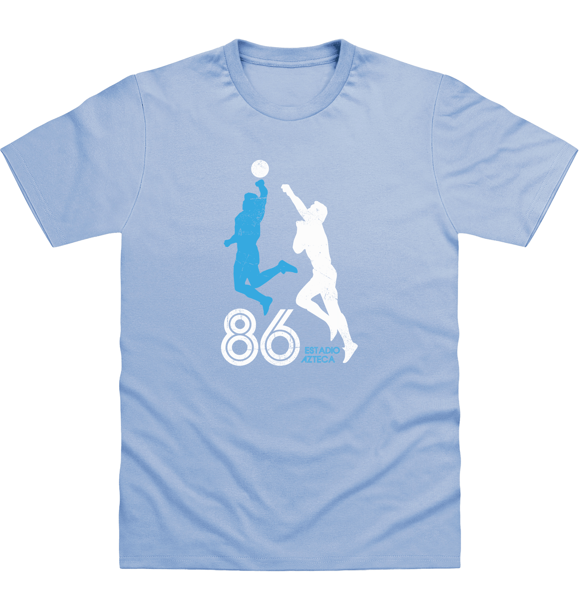 Sky Blue Printed T-shirt Front