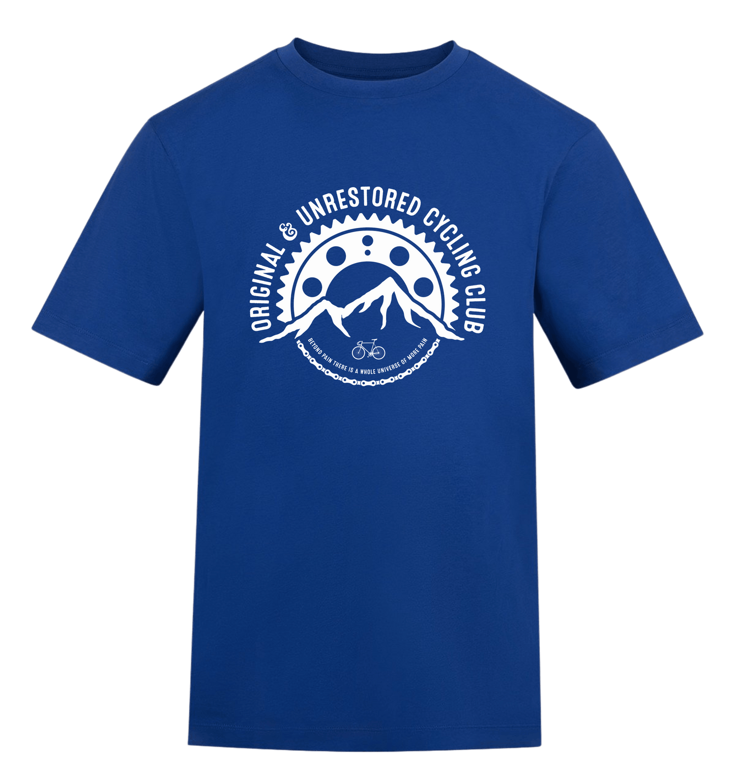Royal Blue Printed T-shirt Front
