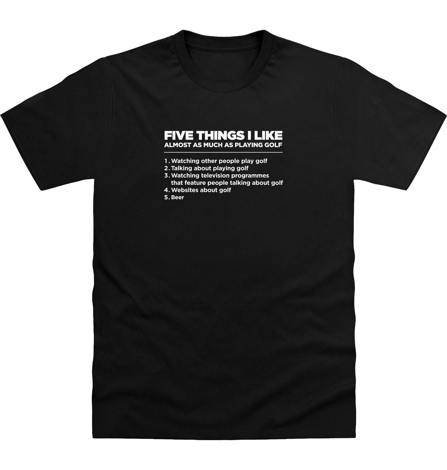 Deep Black Printed T-shirt Front