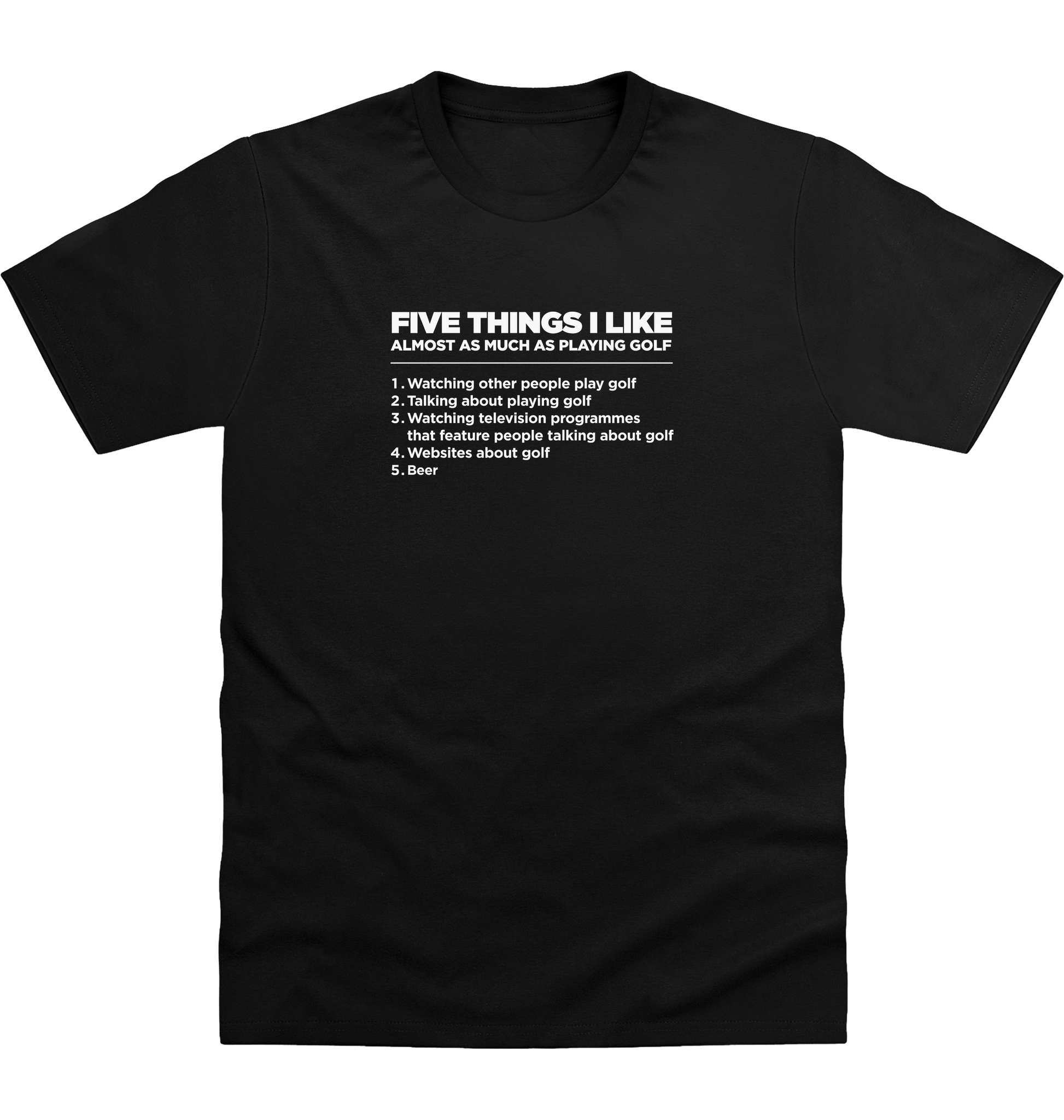 Deep Black Printed T-shirt Front