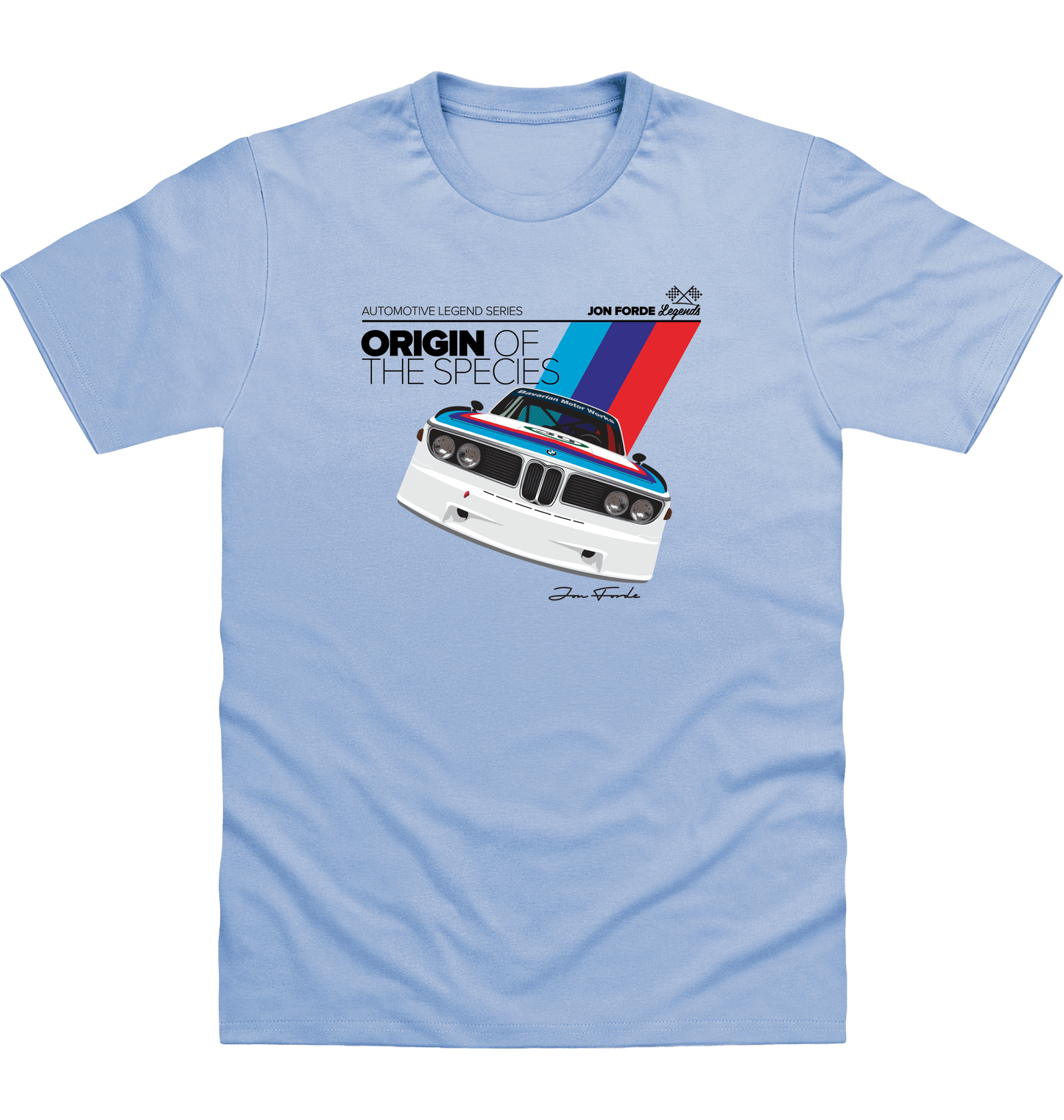Sky Blue Printed T-shirt Front