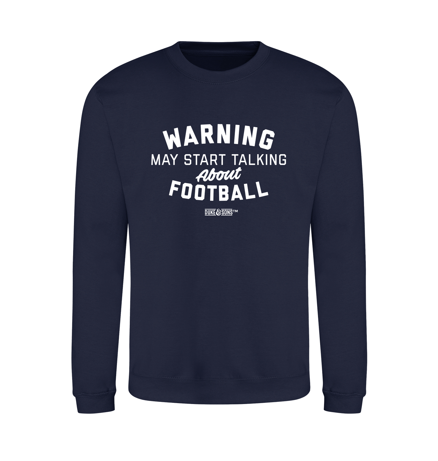 Oxford Navy Printed Sweater Front