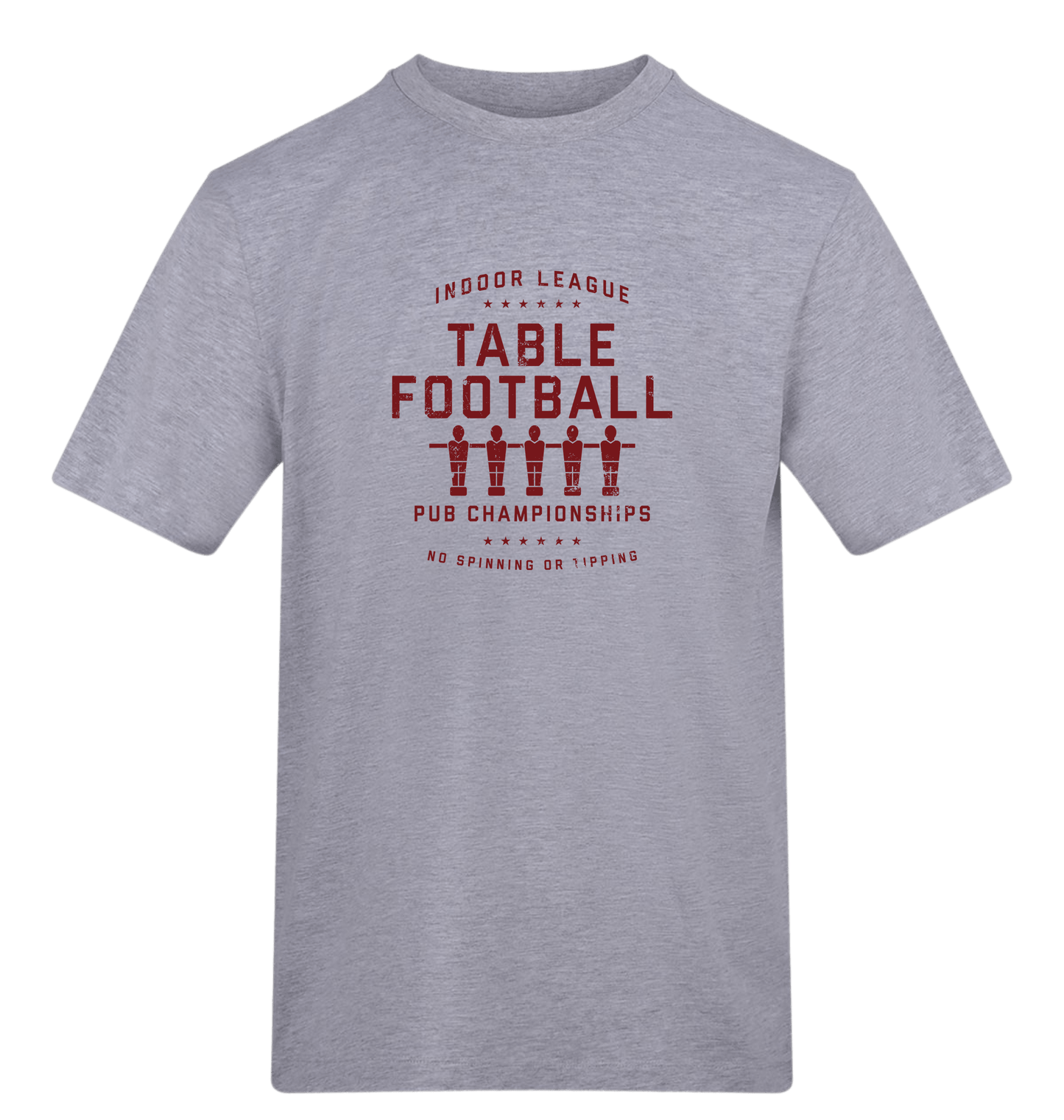 Heather Grey Printed T-shirt Front