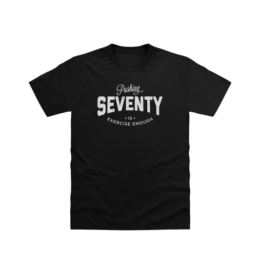 Deep Black Printed T-shirt Front