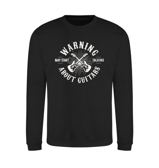 Jet Black Printed Sweater Front