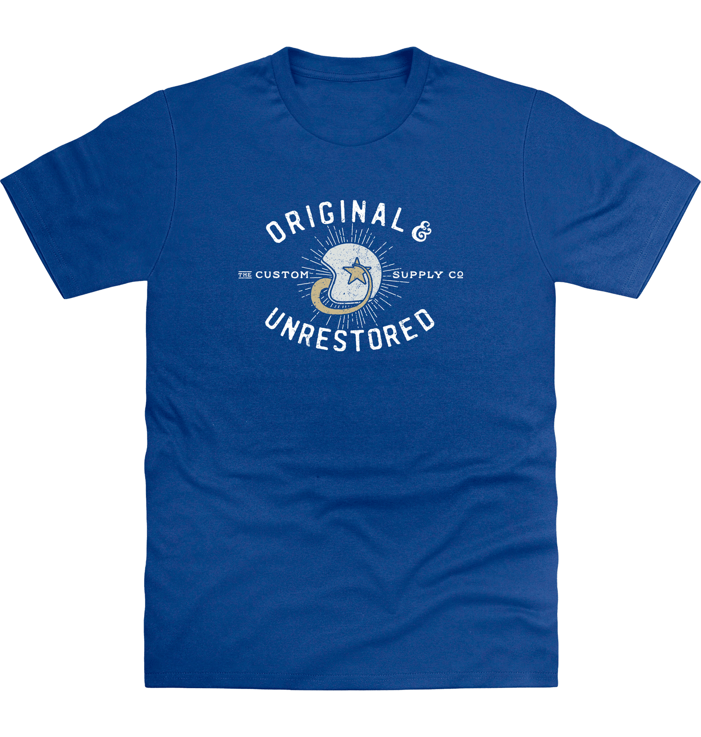 Royal Blue Printed T-shirt Front