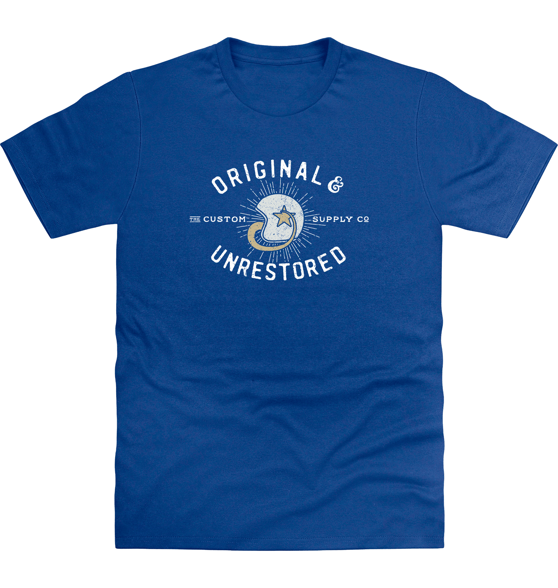 Royal Blue Printed T-shirt Front