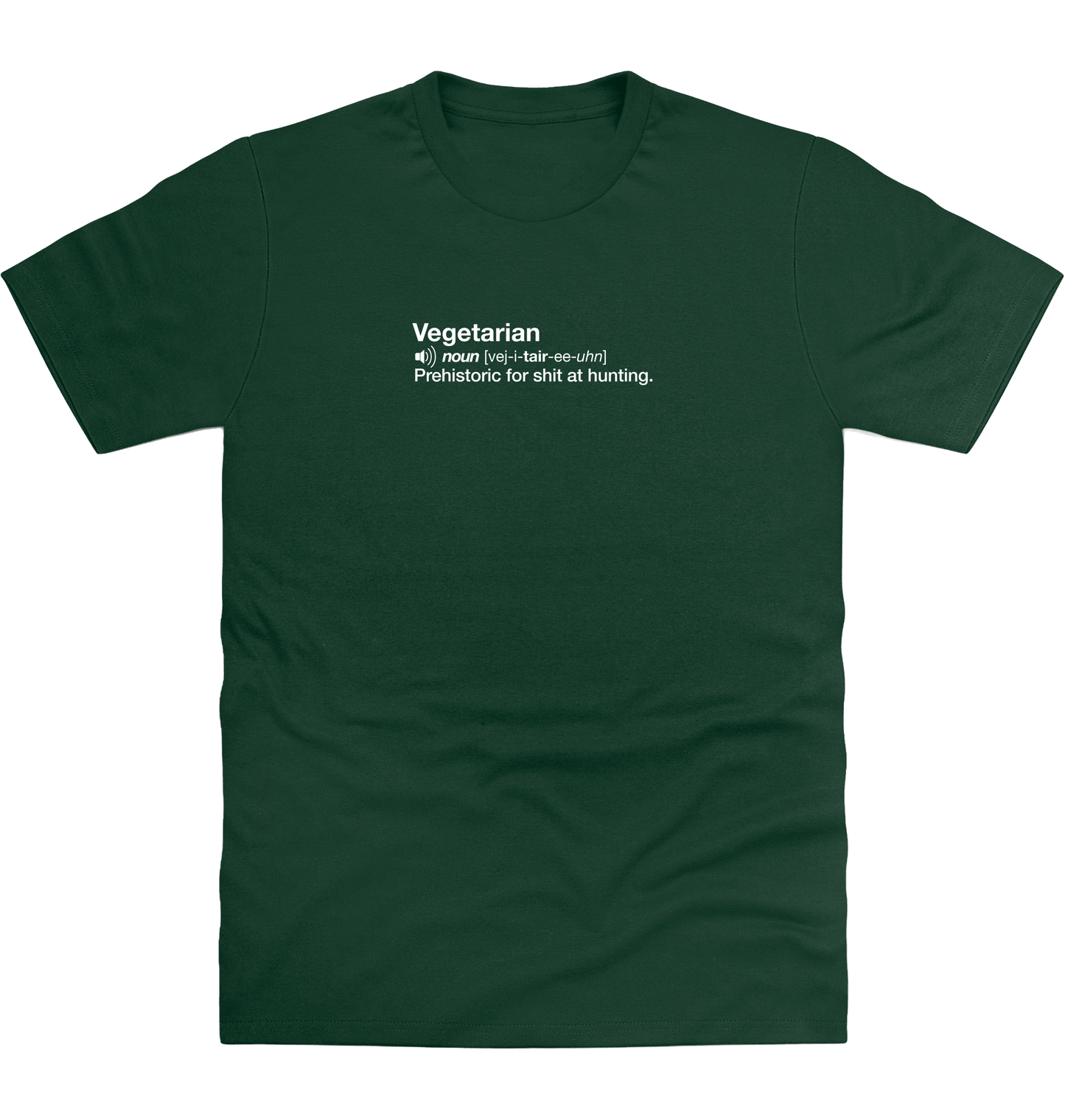 Bottle Green Printed T-shirt Front