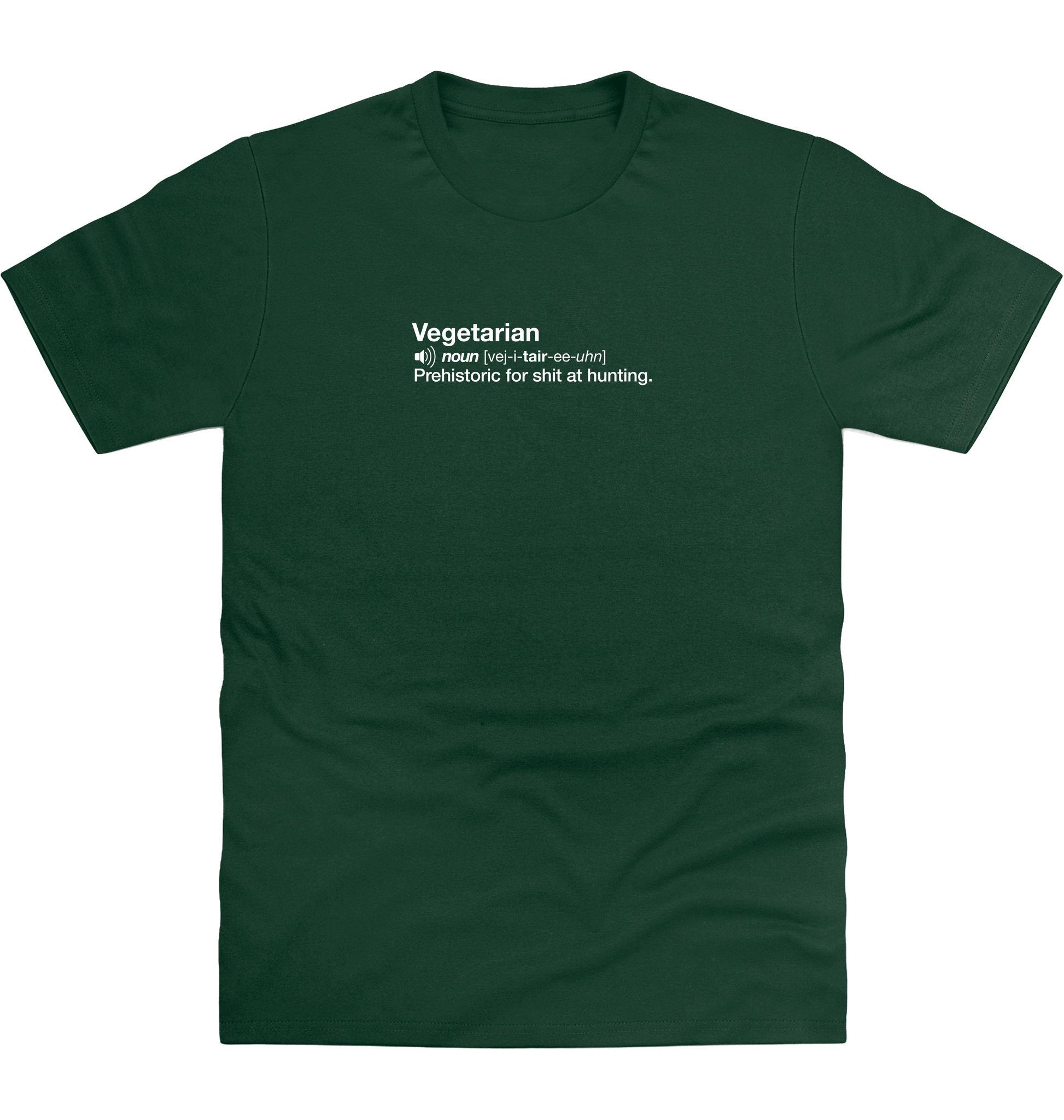 Bottle Green Printed T-shirt Front